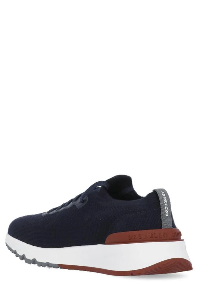 Brunello Cucinelli Brunello Cucinelli Knitted Lace-Up Sneakers 3