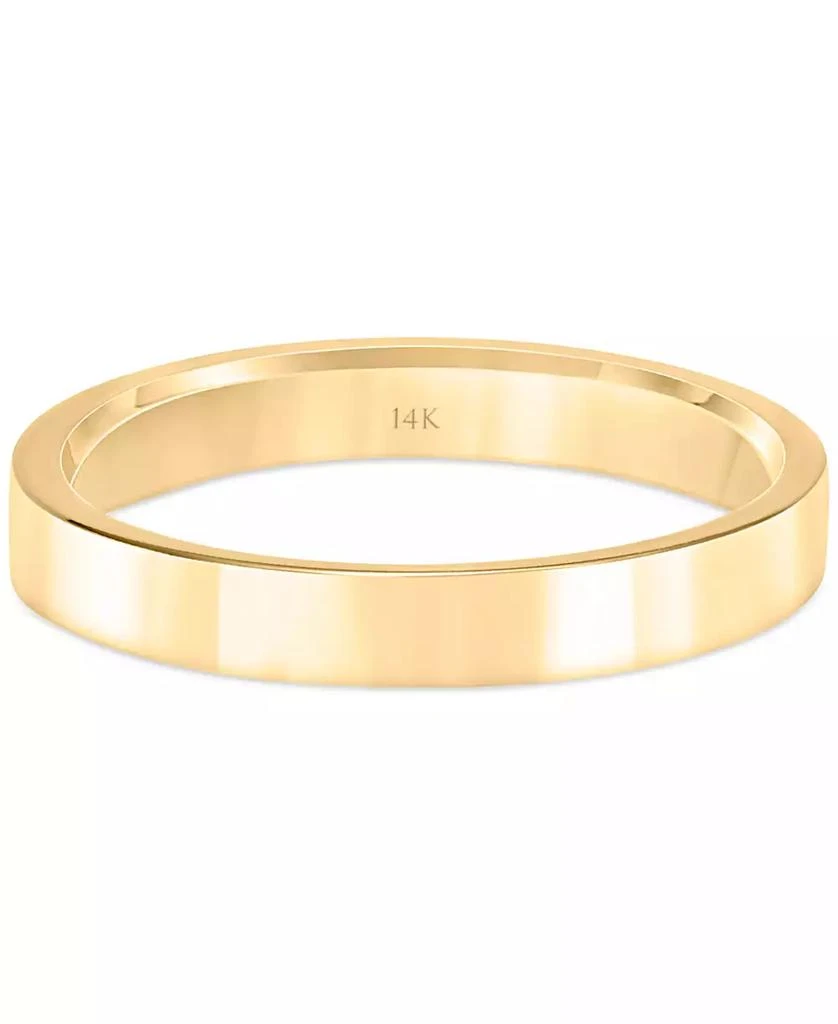 Macy's Flat Profile Comfort Fit Wedding Band in 14k Gold 3