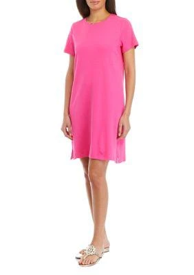 Kim Rogers® Rogers Womens Short Sleeve Crew Neck Dress 1