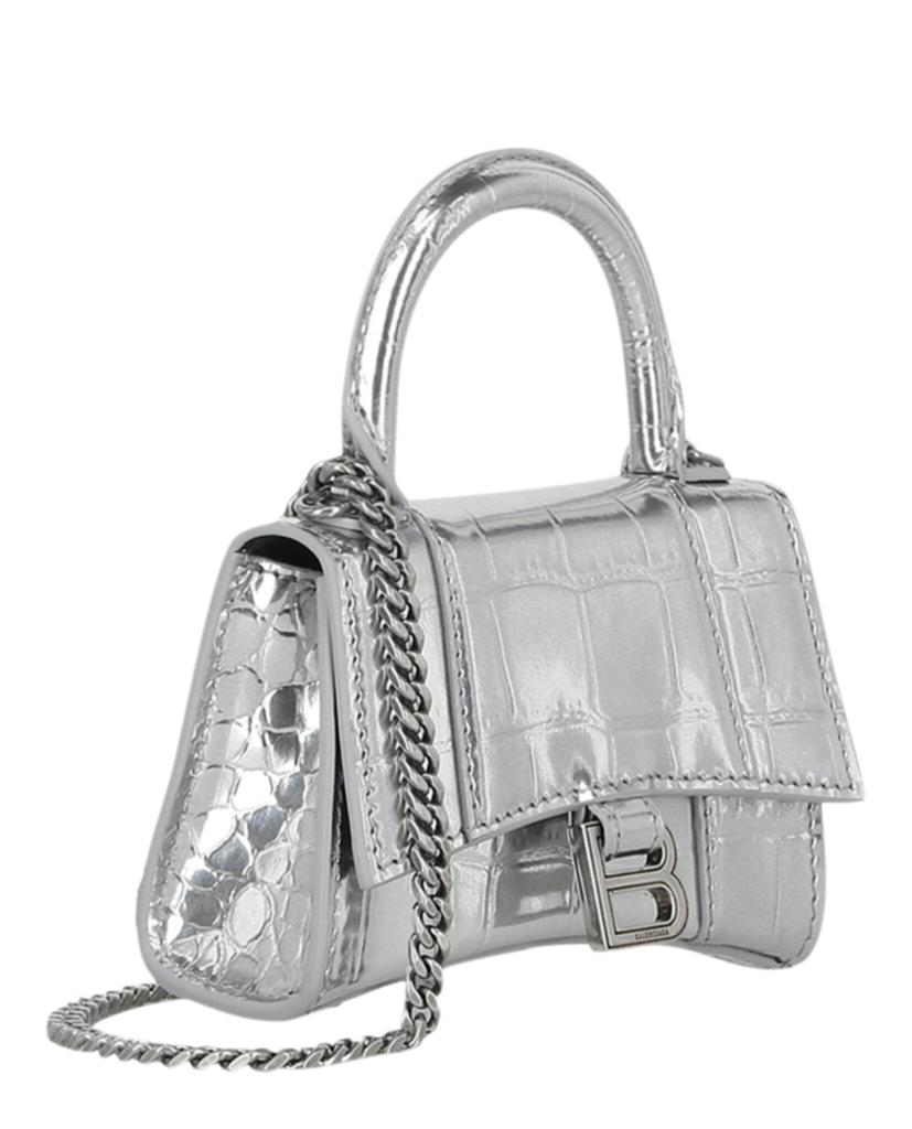 Balenciaga Hourglass Micro Mini Bag With Chain - Shoulder