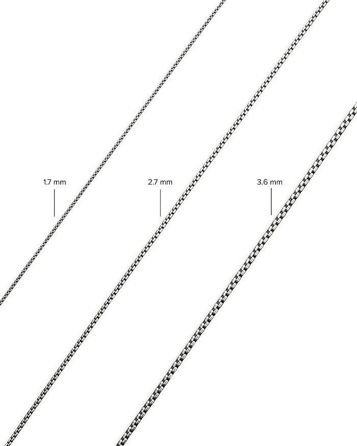 David Yurman Men's Box Chain Necklace in Sterling Silver, 2.7mm 4