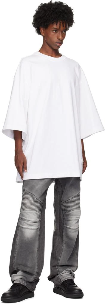 Alexander Wang White Oversized Drop-Sleeve T-shirt 4