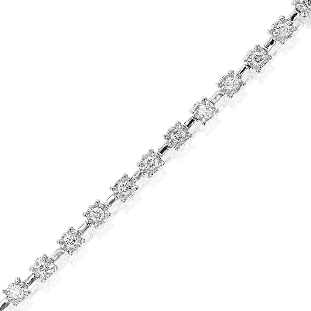 Vir Jewels 1/2 cttw Round Cut Lab Grown Diamond Tennis Bracelet in .925 Sterling Silver Prong Set 7 Inch 3