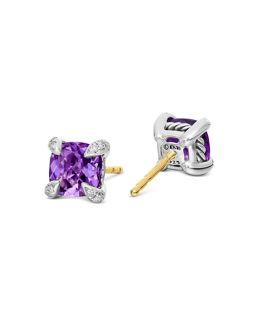 David Yurman Châtelaine® Stud Earrings with Gemstones and Diamonds 1