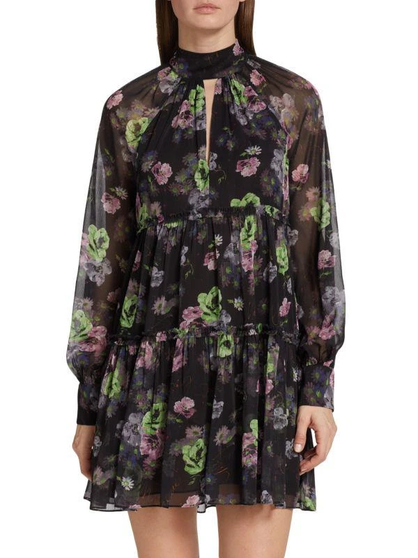 poupette st barth triny mini dress Mini Dress Triny - Orange Ocean Flowers