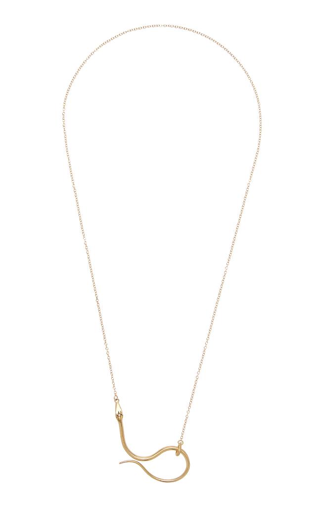Annette Ferdinandsen Annette Ferdinandsen - Serpent Lariat 14K Yellow Gold Diamond Necklace - Gold - OS - Moda Operandi - Gifts For Her