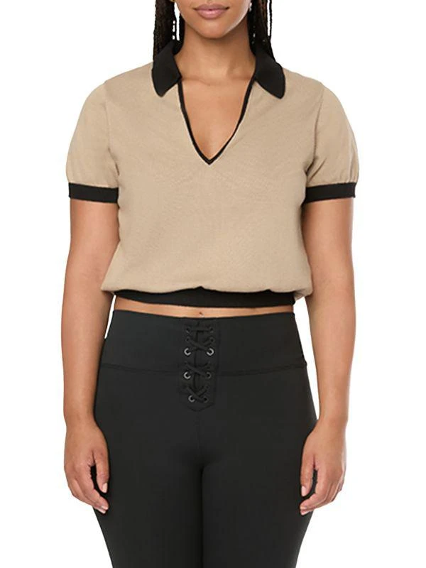 WeWoreWhat Johnny Collar Sweater Polo 1