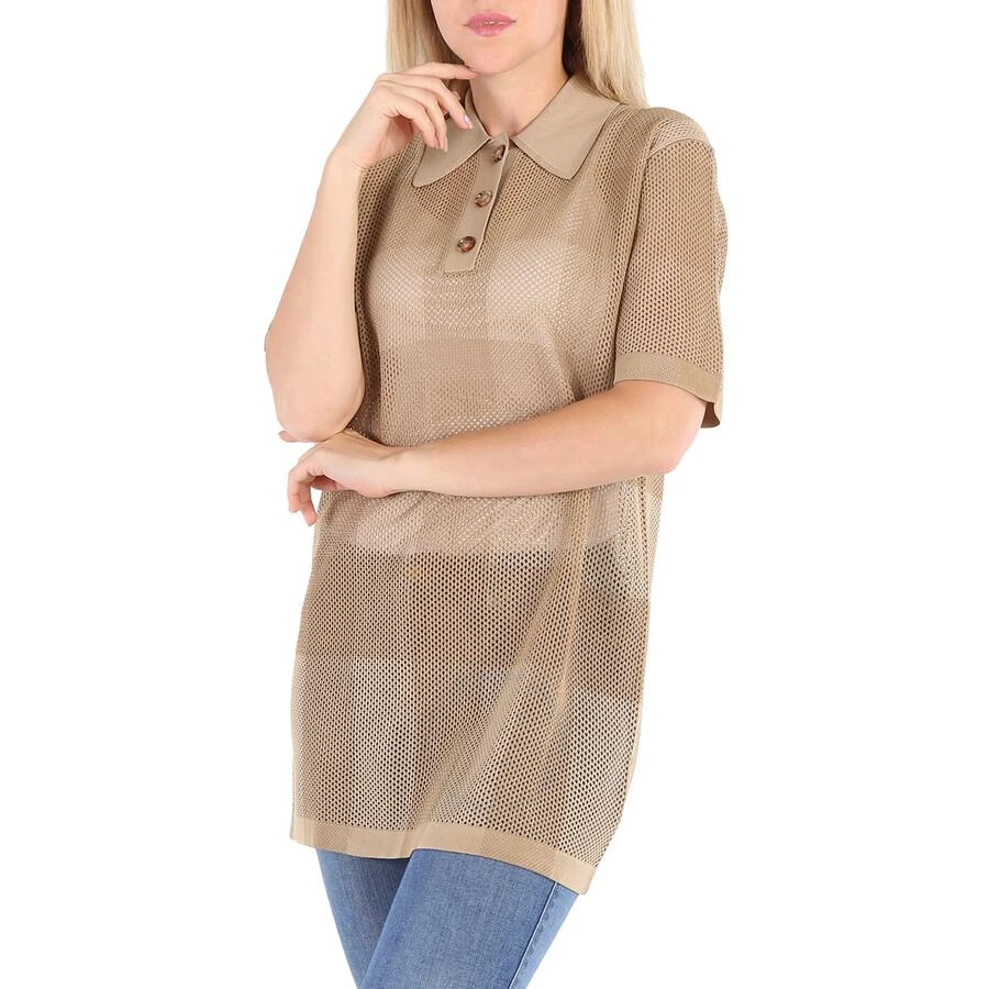 Burberry Ladies Honey Zadey Check Polo Shirt 3