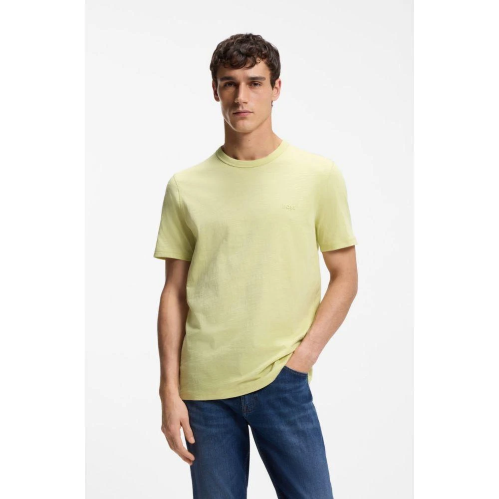 Hugo Boss Slub-cotton T-shirt with logo detail 3