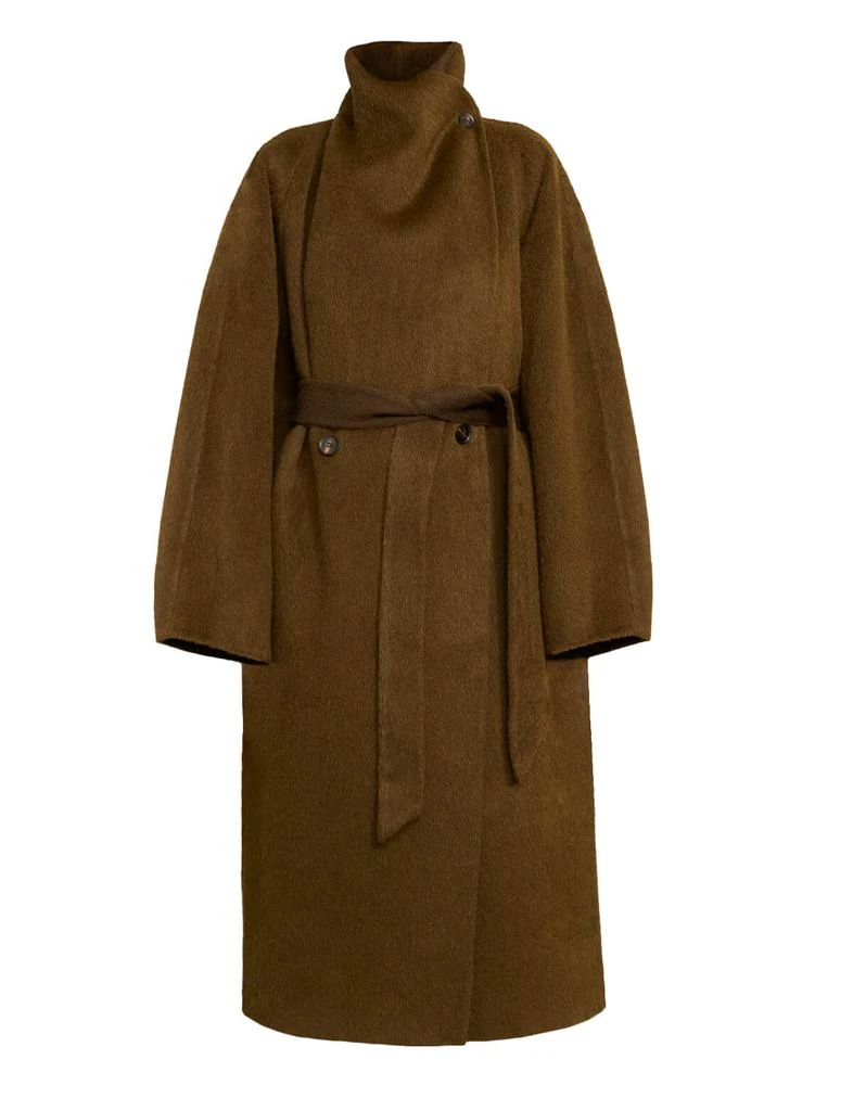 Pixie Market Brown Cocoon Coat 5