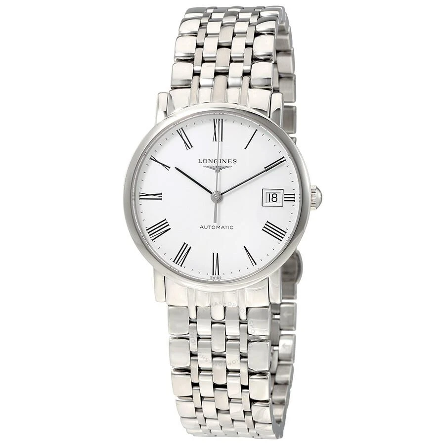 Longines Elegant Automatic White Dial Ladies Steel Watch L4.809.4.11.6 1