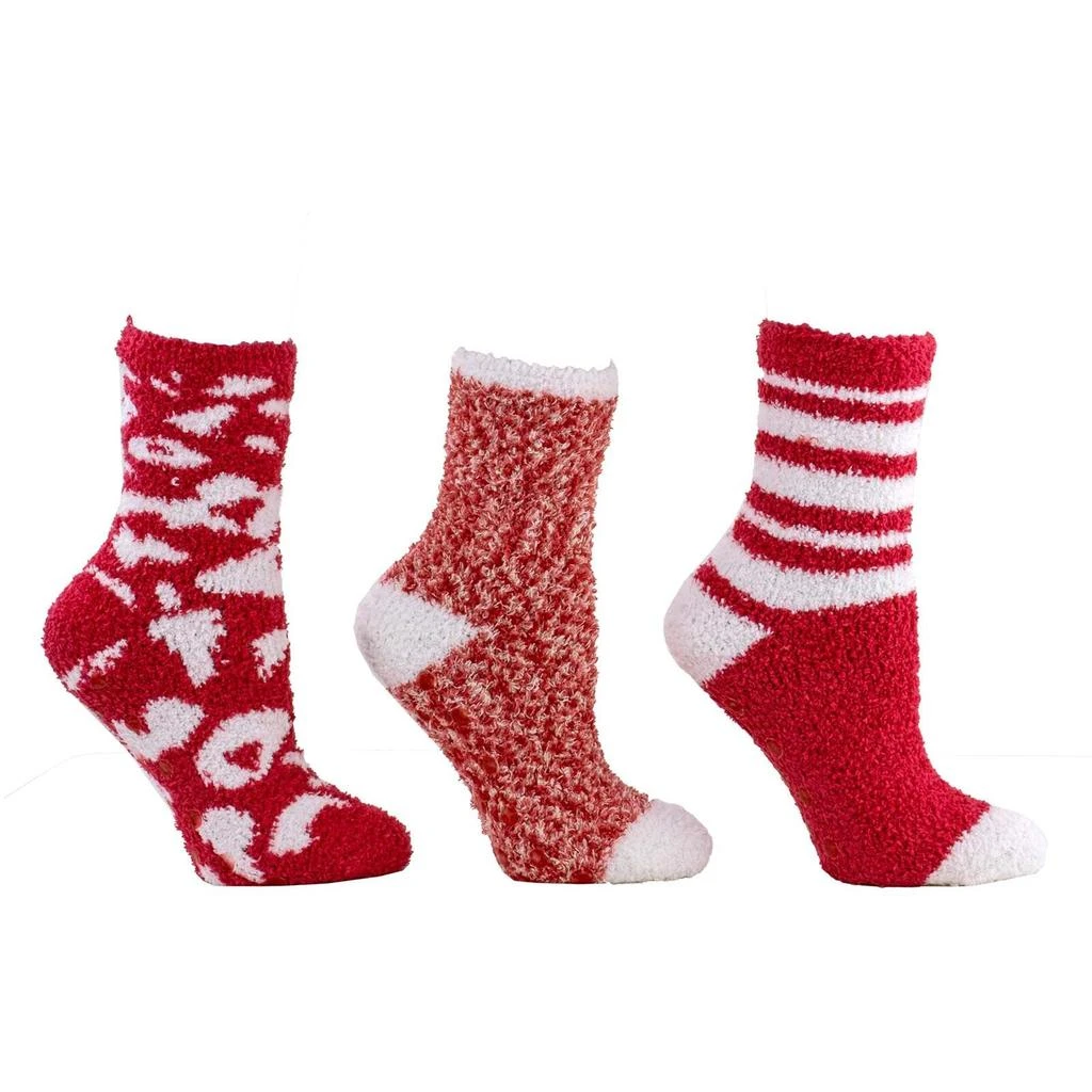 MinxNY Aromasoles Essential Oil Infused Warm Cozy Slipper Socks, 3 Pack, Vanilla 
Shea