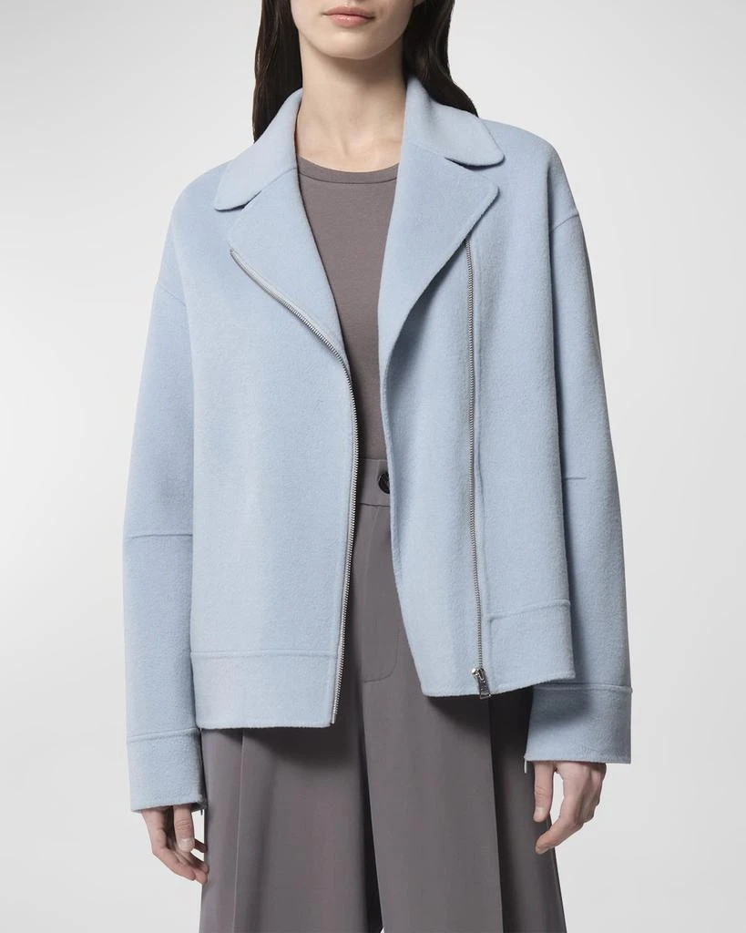 Soia & Kyo Double-Face Wool-Blend Moto Jacket 1