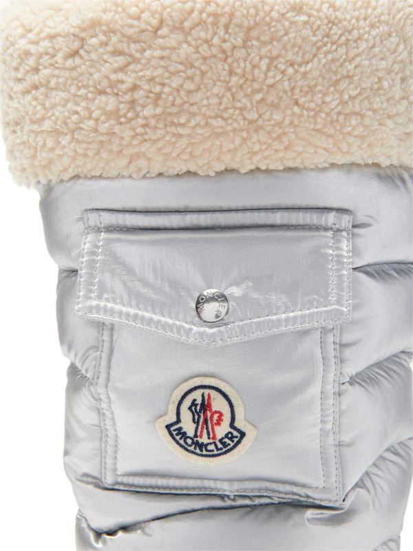 Moncler Gaia Pocket Metallic Faux Fur-Trim Snow Boots 6
