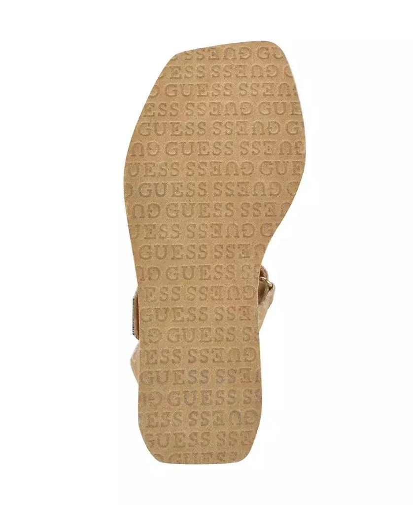 GUESS Women
s Daysa Quattro-G Strappy Eva Wedge Sandals 5