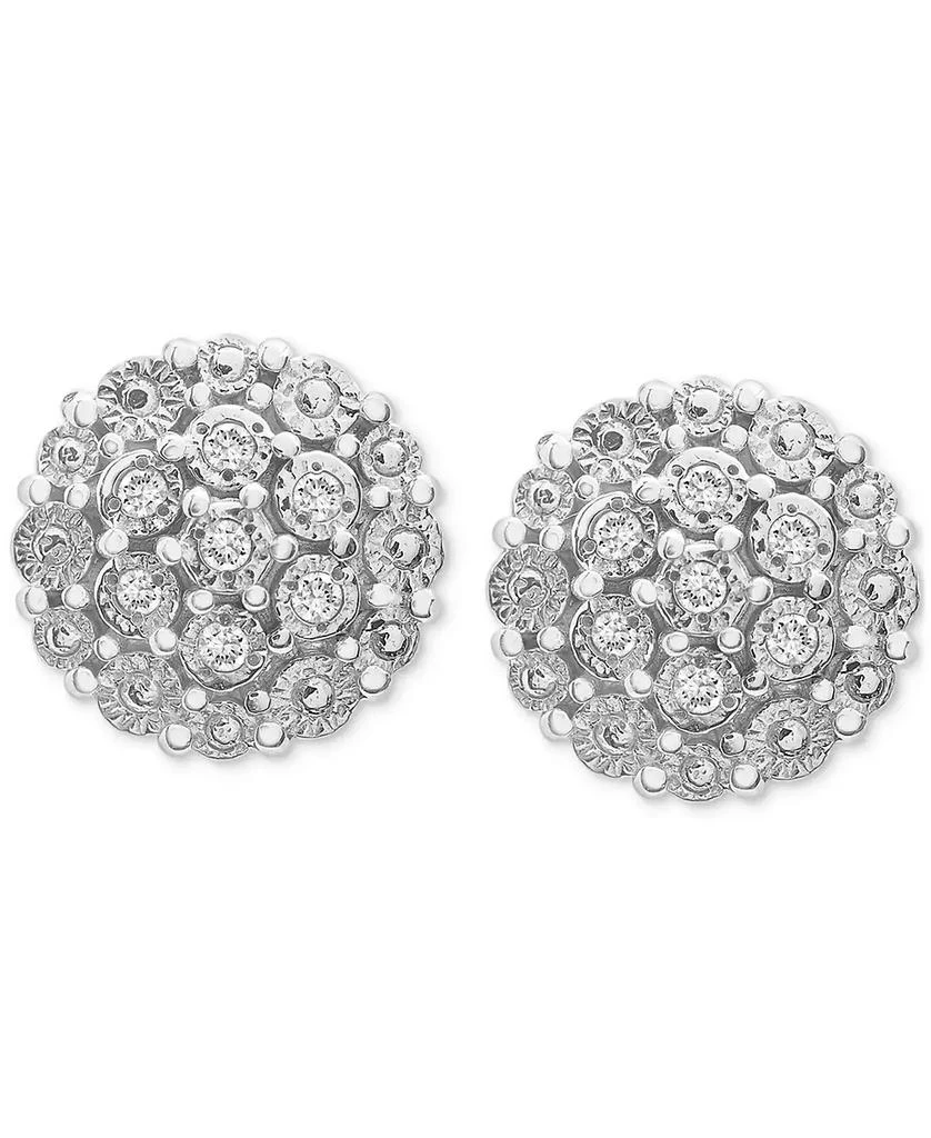 Macy's Bonus Offer: Diamond Cluster Button Stud Earrings with any $25 purchase! (Orig. $170 Value) Available in Bag with qualifying purchase. 3