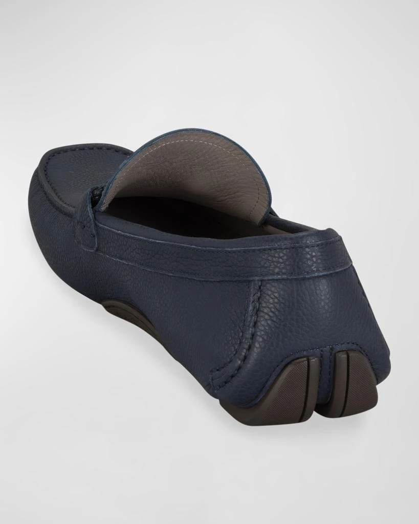 Salvatore Ferragamo Men's Front 4 Leather Drivers 4