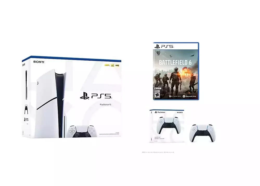 Sony Playstation 5 Slim Console Bundle with and an extra Dual Sense Controller
Battlefield 6