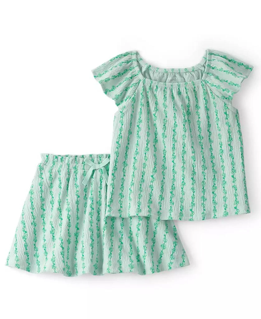 Carter
s Girls
 Toddler 2T-5T  Vine Top 
Skort, 2-Piece Set