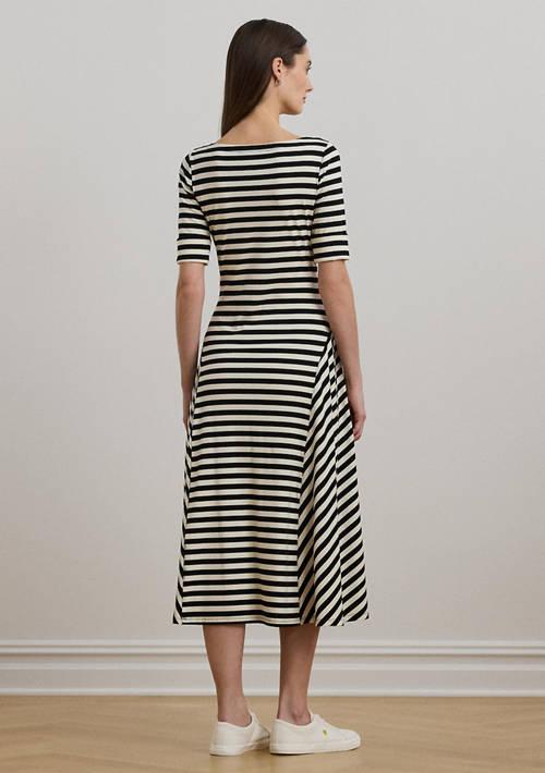 Ralph Lauren Ralph Lauren Women S Striped Stretch Cotton Midi Dress