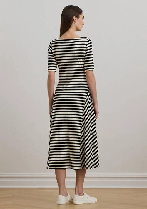 Ralph Lauren Ralph Lauren Women S Striped Stretch Cotton Midi Dress 2