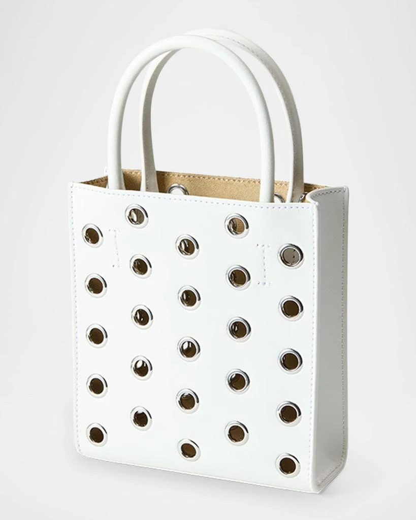 VERONICA BEARD Small Grommet Leather Shopper Crossbody Bag 3