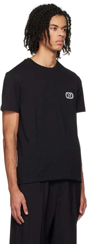 Valentino Black Appliqué T-Shirt 2