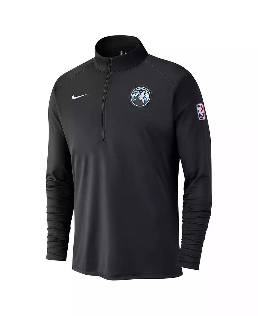 NIKE Men's Black Minnesota Timberwolves 2024/25 City Edition Authentic Coaches Performance Half-Zip Top 2