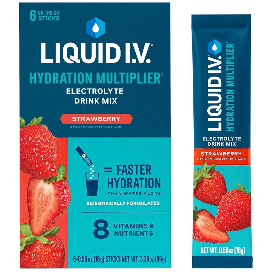 Liquid I.V. Electrolyte Drink Mix Strawberry, 6ct 3