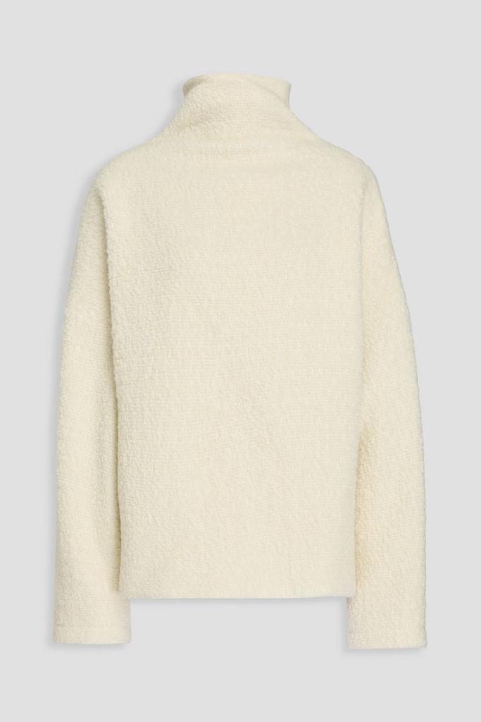 Le 17 Septembre Wool and cotton-blend bouclé turtleneck top