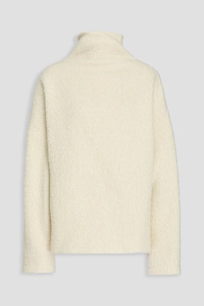 Le 17 Septembre Wool and cotton-blend bouclé turtleneck top 1