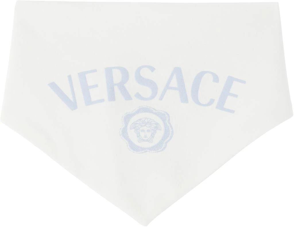 Versace Baby Blue 
Versace
 Logo Sleep Bodysuit 
Bib Set 3