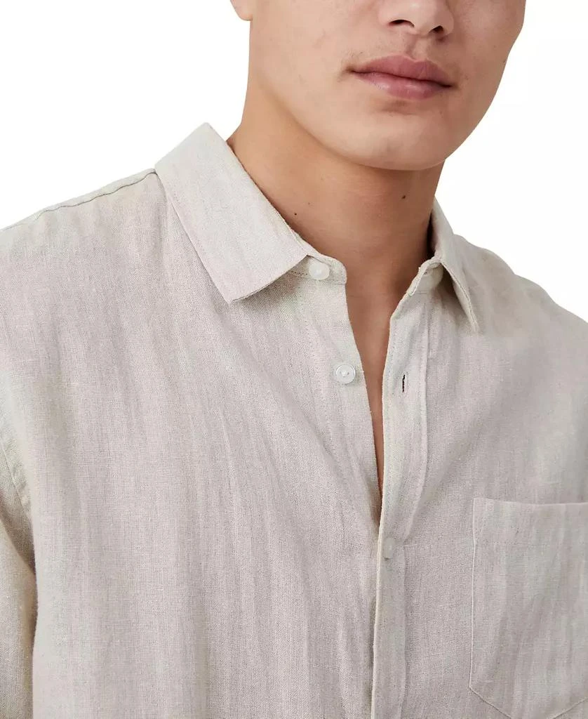 Cotton On Men's Linen Long Sleeve Shirt 5
