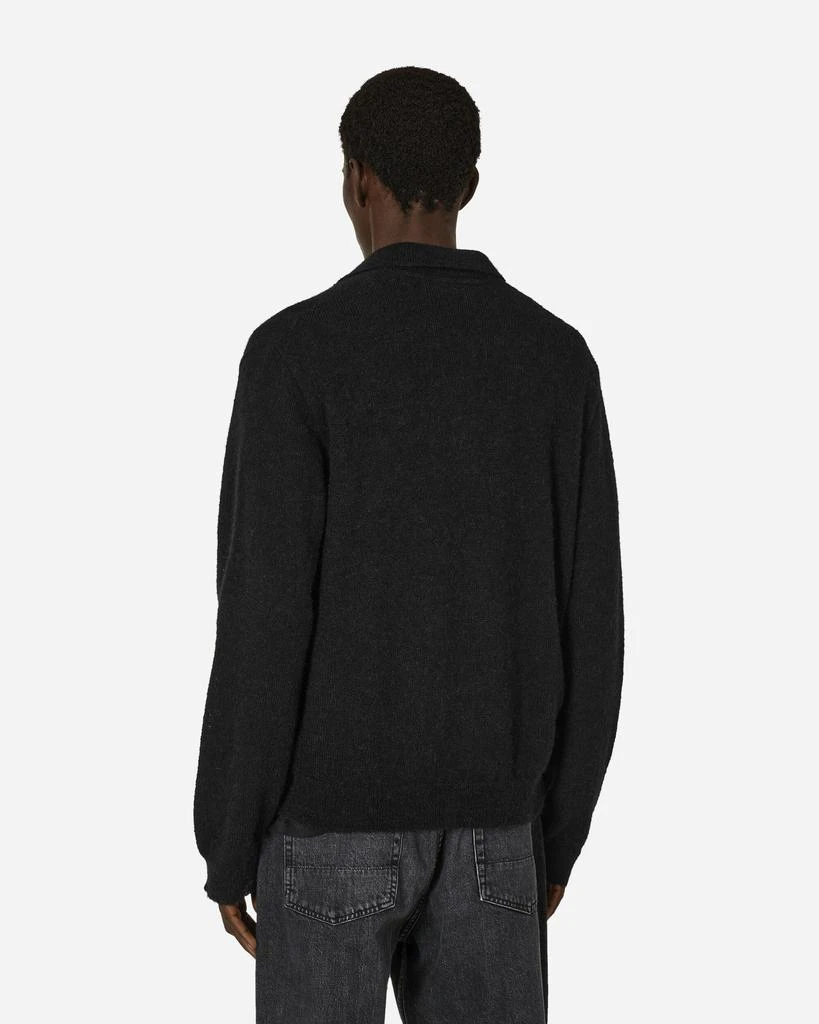 Our Legacy Fuzzy Alpaca Evening Polo Black 3