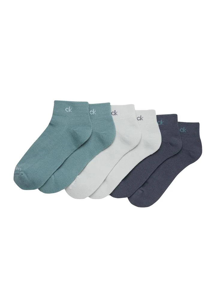 Calvin Klein Cushion Quarter Socks - 3-Pack