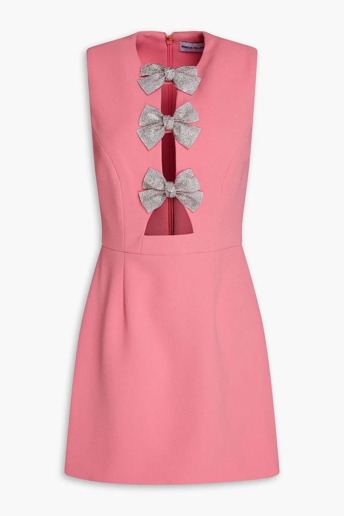 REBECCA VALLANCE Brittany embellished crepe mini dress 1