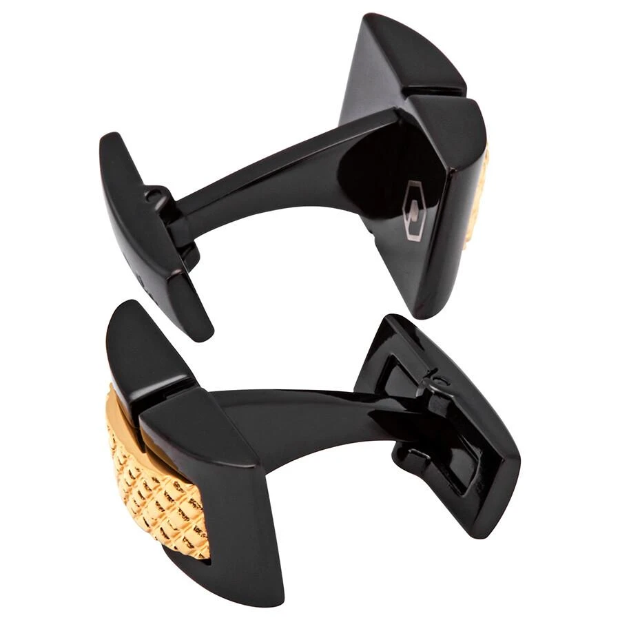 Picasso And Co Stainless Steel Cufflinks - Black/Gold 3