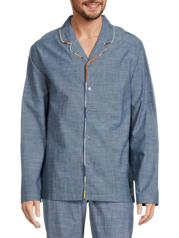 Robert Graham Chambray Camp Shirt 1