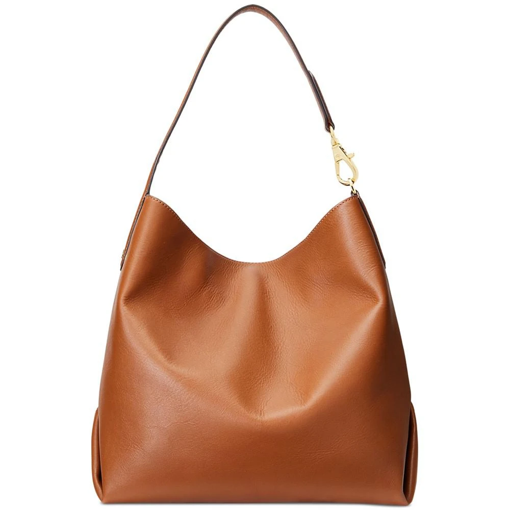 Lauren Ralph Lauren Kassie Large Leather Shoulder Bag 5