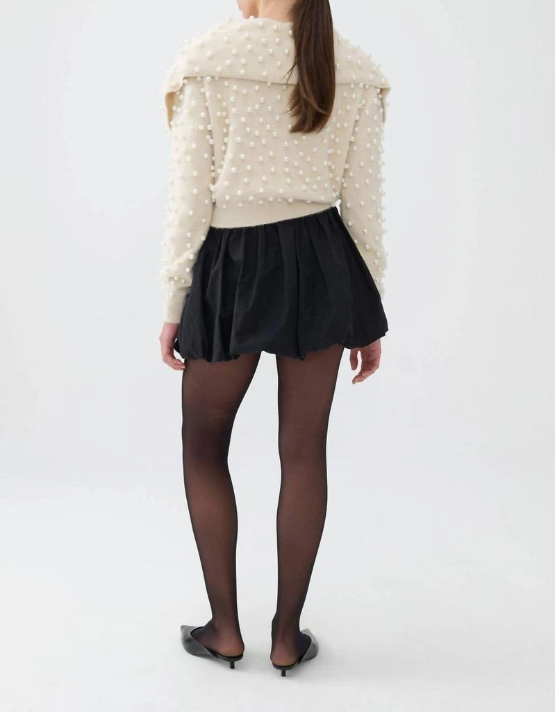 Nocturne Nocturne - Wide Neck Knit Polo Top 2