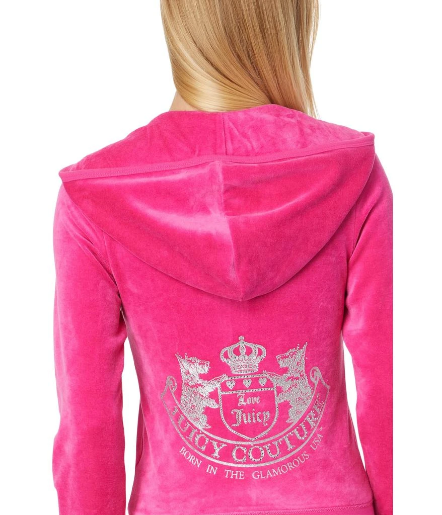 Juicy Couture Heritage Rib Trim Kangaroo Pocket Track with Back Graphic 3