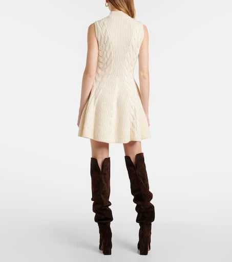 Staud Charade cable-knit wool-blend minidress 3