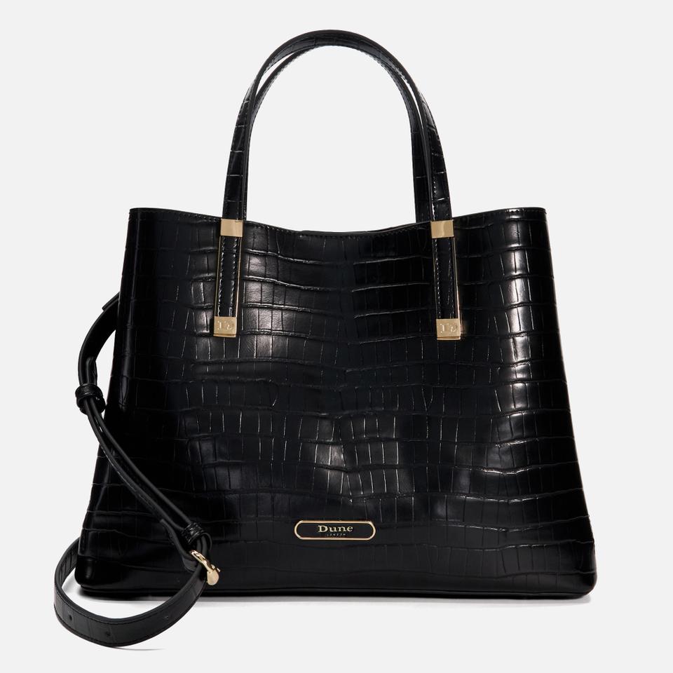 Dune Dune Dorry Croc-Effect Faux Leather Tote Bag