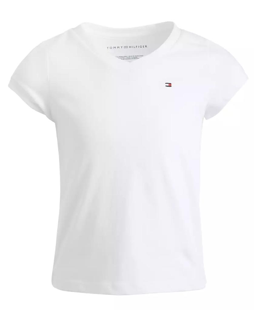 Tommy Hilfiger Big Girls Cotton V-Neck T-Shirt