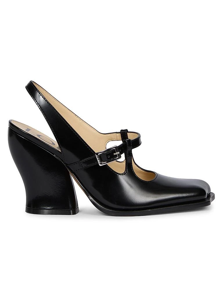 Loewe Onda Leather Slingback Pumps 1