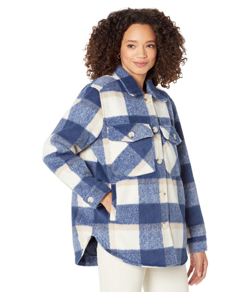 Blank NYC Plaid Shirt Jacket in Keep Rolling