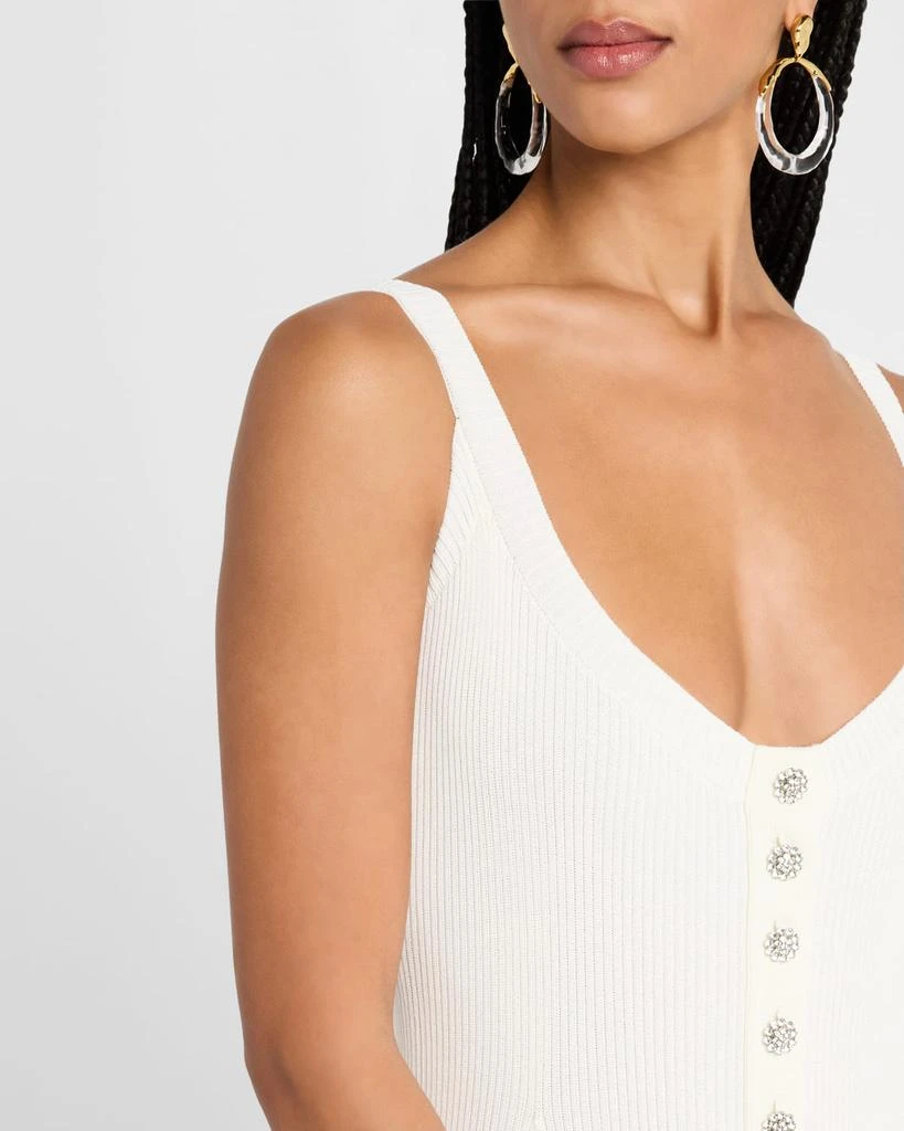 Generation Love Sharon Sleeveless Crystal-Button Sweater Dress 5
