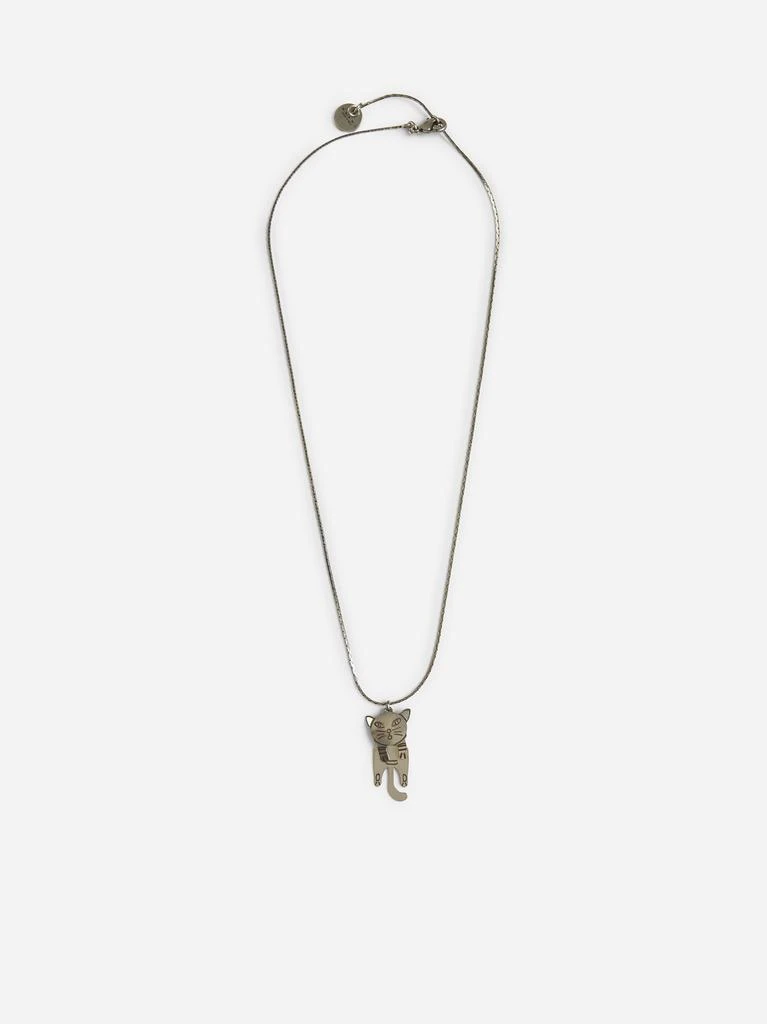 MARNI Chain necklace with cat pendant 1