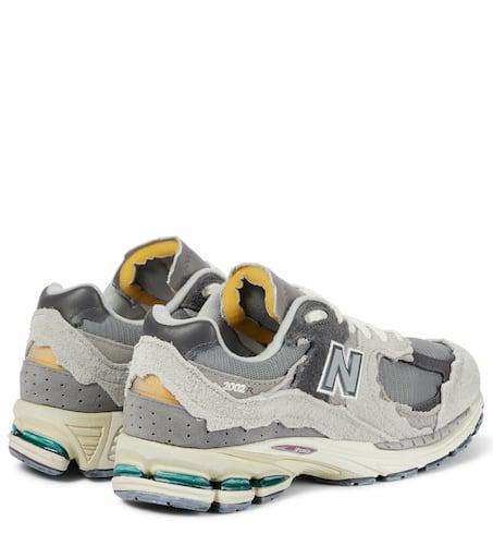 スニーカー NEW BALANCE 2002R SNEAKERS IN SUEDE AND MESH NEW BALANCE 2002R leather-trimmed mesh and suede sneakers