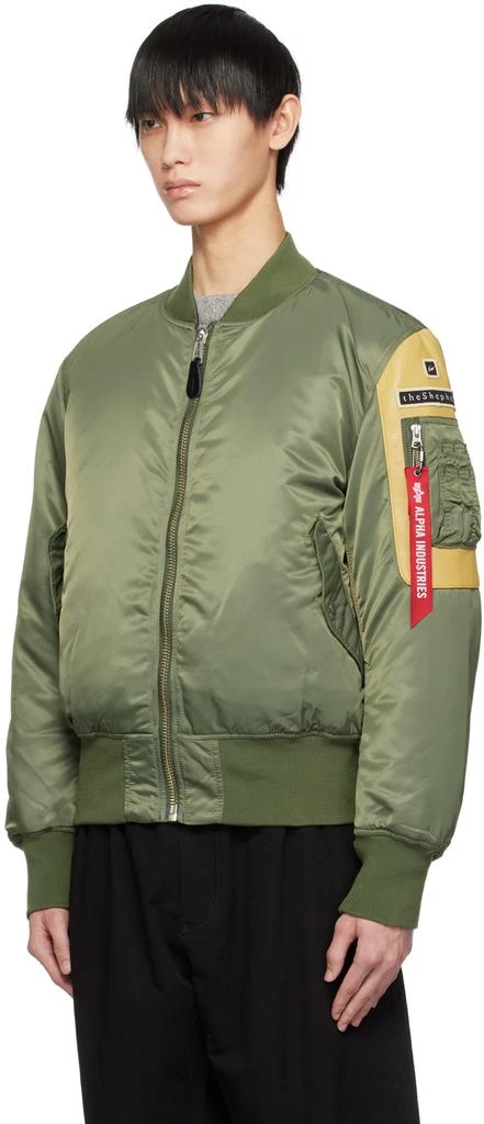 the Shepherd UNDERCOVER Khaki fragment design & Alpha Industries Edition Reversible Bomber Jacket 4